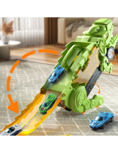 WOOPIE Zestaw Pojazdów Tor Dinozaur Pożeracz