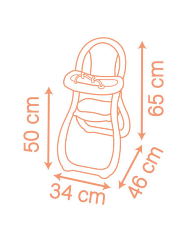 SMOBY Baby Nurse krzesełko do karmienia