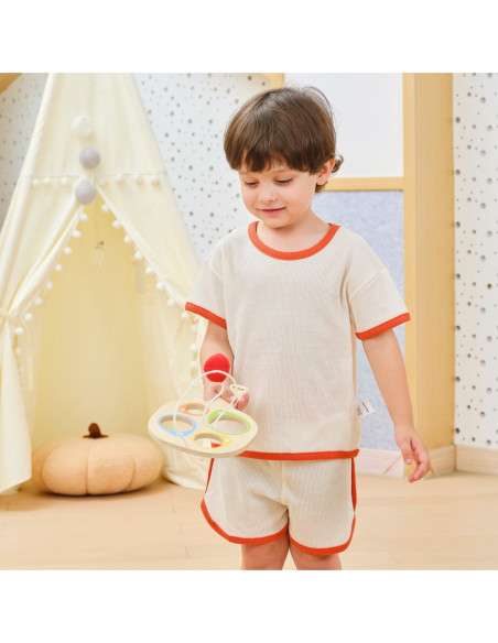 VIGA Drewniany Zestaw Palietek do Gry Złap Piłkę z Punktacją