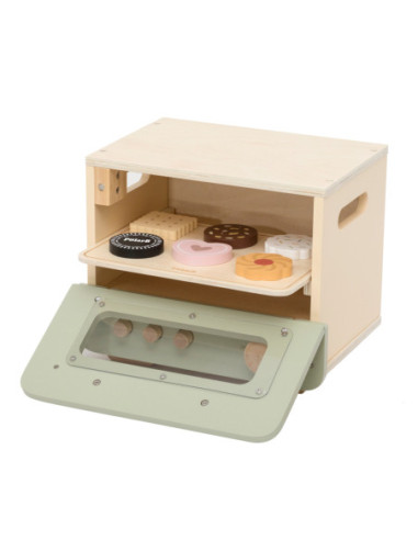 VIGA Drewniana Kuchnia Piekarnik Zestaw do Pieczenia Słodko-Pikantnych Potraw 12akc.