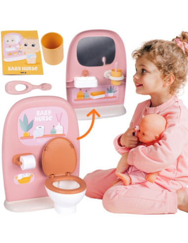 SMOBY Baby Nurse - Dwustronna toaleta Dla lalki 42 cm