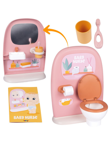 SMOBY Baby Nurse - Dwustronna toaleta Dla lalki 42 cm
