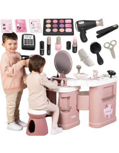 SMOBY Centrum małej stylistki BEAUTY + 26 akcesoria Fryzjer i kosmetyczka