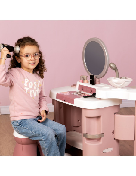 SMOBY Centrum małej stylistki BEAUTY + 26 akcesoria Fryzjer i kosmetyczka