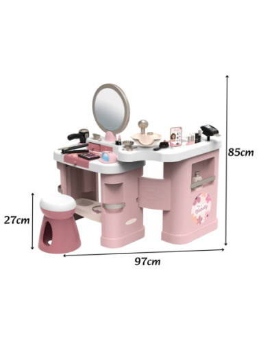 SMOBY Centrum małej stylistki BEAUTY + 26 akcesoria Fryzjer i kosmetyczka
