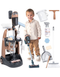 SMOBY Rowenta Cleaning Trolley with Vacuum Cleaner