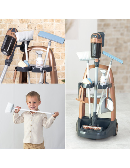 SMOBY Rowenta Wózek do Sprzątania z Odkurzaczem