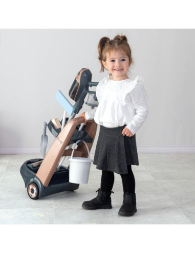 SMOBY Rowenta Wózek do Sprzątania z Odkurzaczem