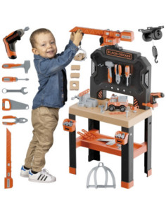 SMOBY Warsztat z Dźwigiem Black+Decker Bricolo Builder