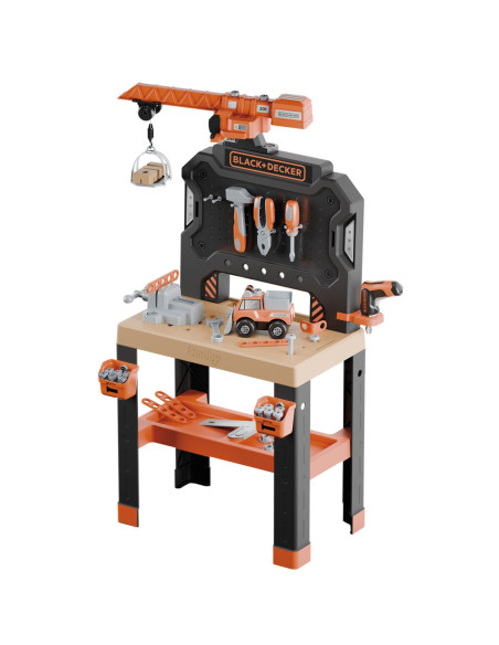 SMOBY Warsztat z Dźwigiem Black+Decker Bricolo Builder