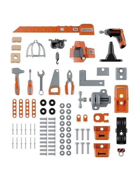 SMOBY Warsztat z Dźwigiem Black+Decker Bricolo Builder