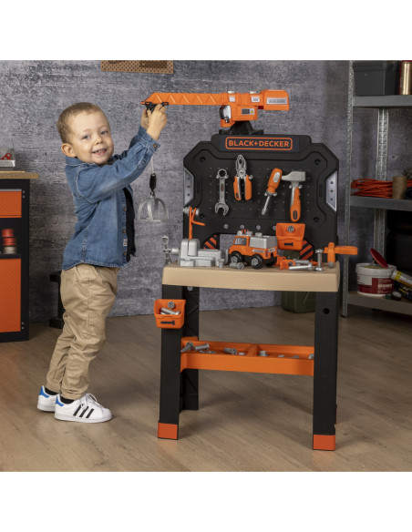 SMOBY Warsztat z Dźwigiem Black+Decker Bricolo Builder