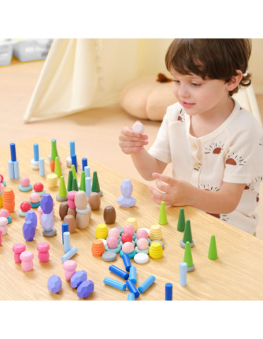 VIGA Klocki Nature Treasures Układanka