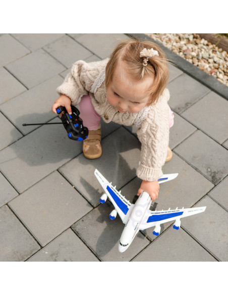 WOOPIE Niebieski Zdalnie Sterowany Samolot Pasażerski Airline