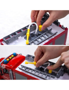 WOOPIE Ciężarówka Wóz Strażacki Na Wodę Dźwięk Światła 1:14 2