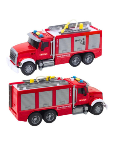 WOOPIE Ciężarówka Wóz Strażacki Na Wodę Dźwięk Światła 1:14