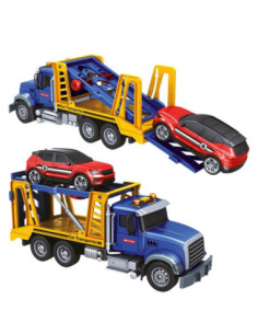 WOOPIE Laweta Ciężarówka Transporter Z Autkiem Światło Dźwięk Skala 1:14 2