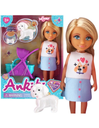 WOOPIE Laleczka z Wózkiem i Pieskiem