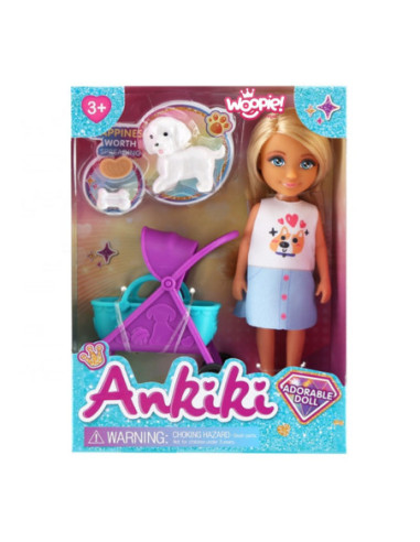 WOOPIE Laleczka z Wózkiem i Pieskiem