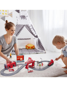 WOOPIE Zestaw Kolejka Elektryczna Pendolino Straż Pożarna 66el. 2