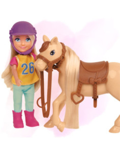 WOOPIE Zestaw Laleczka Jeździec z Koniem 2