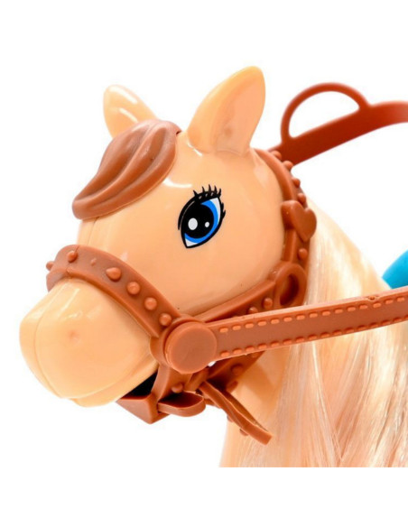 WOOPIE Zestaw Laleczka Jeździec z Koniem