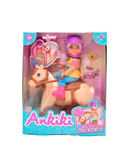 WOOPIE Zestaw Laleczka Jeździec z Koniem