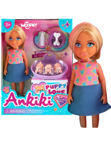 WOOPIE Zestaw Laleczka z Uroczymi Szczeniaczkami i Akcesoriami