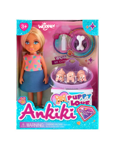 WOOPIE Zestaw Laleczka z Uroczymi Szczeniaczkami i Akcesoriami