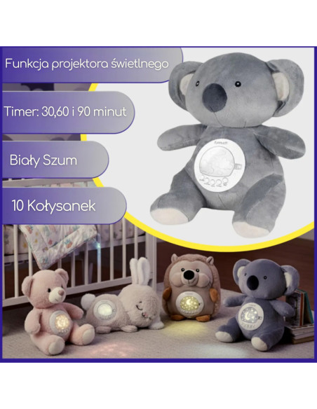WOOPIE BABY Przytulanka Miś Polarny z Projektorem Uspokajacz 15 Melodii