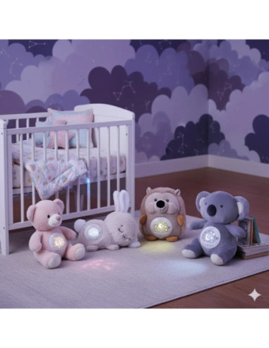 WOOPIE BABY Przytulanka Miś Polarny z Projektorem Uspokajacz 15 Melodii