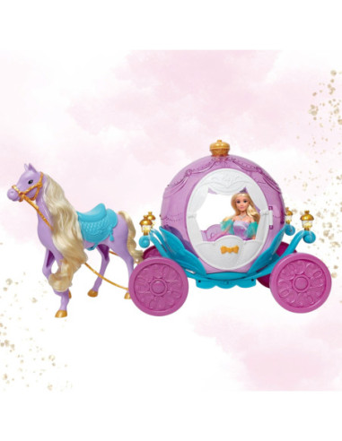 WOOPIE Lalka Księżniczka Lily i Magiczny Powóz Karoca Akcesoria