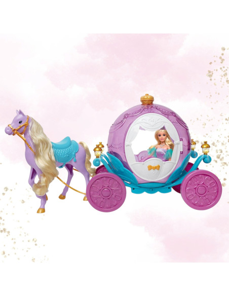 WOOPIE Lalka Księżniczka Lily i Magiczny Powóz Karoca Akcesoria