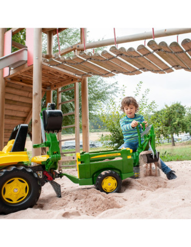 Rolly Toys John Deere Przyczepka rollyTrailer FarmOtwierane Burty