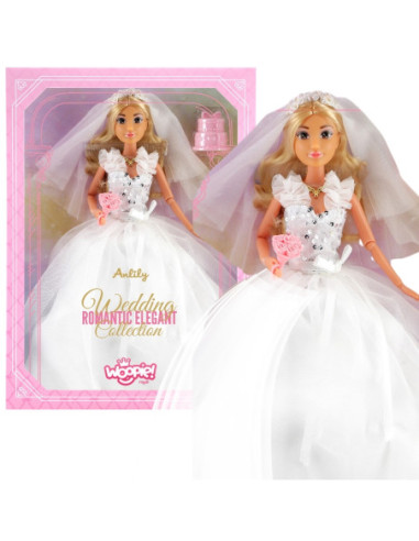 WOOPIE ROYAL Lalka Lily 30 cm Panna Młoda Suknia Ślubna Akcesoria