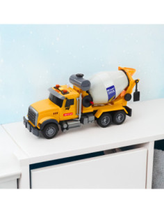 WOOPIE Ciężarówka Betoniarka Obrotowy Bęben Światła Dźwięki Żółta 2