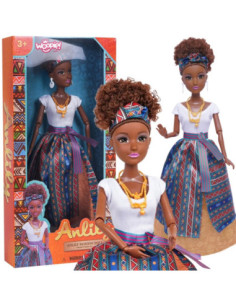 WOOPIE ROYAL Lalka Lili Mulatka w Eleganckiej Sukni