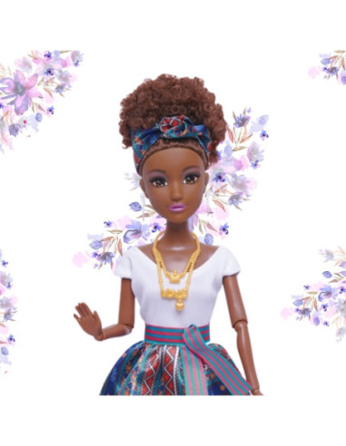 WOOPIE ROYAL Lalka Lili Mulatka w Eleganckiej Sukni