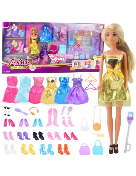 WOOPIE ROYAL Lalka Lili Modelka Stylistka Modowa z Akcesoriamii