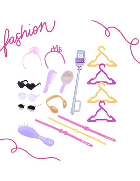 WOOPIE ROYAL Lalka Lili Modelka Stylistka Modowa z Akcesoriamii