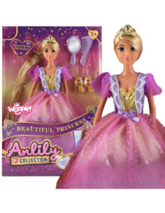 WOOPIE ROYAL Lalka Lili Księżniczka z Długimi Włosami i Akcesoriami