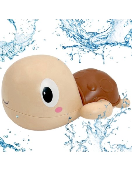 Woopie Turtle Swimming Wind-Up Bath Toy Pink