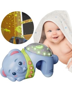Elephant projector with melodies and a night light, sleep aid for children, Woopie