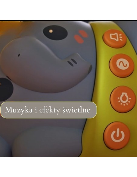 Elephant projector with melodies and a night light, sleep aid for children, Woopie