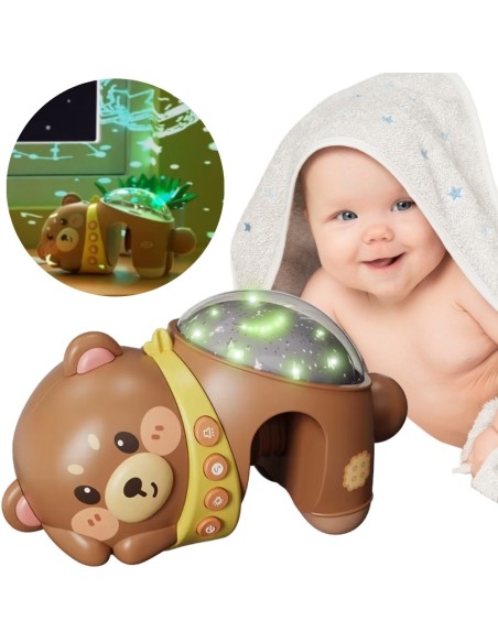 Woopie Star Projector Teddy Bear Sleeper for Babies – Perfect for Nighttime