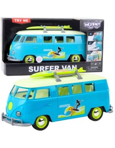 Klasyczny Bus Surfing Van Czerwony 1:14 TOY STAR – Światło i Dźwięk