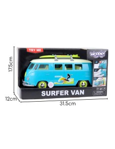 Klasyczny Bus Surfing Van Czerwony 1:14 TOY STAR – Światło i Dźwięk 2