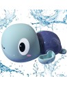 Woopie the Turtle Swimming Wind-Up Bath Toy Blue
