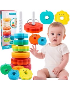 WOOPIE BABY Educational Pyramid Twisted Animal Tower