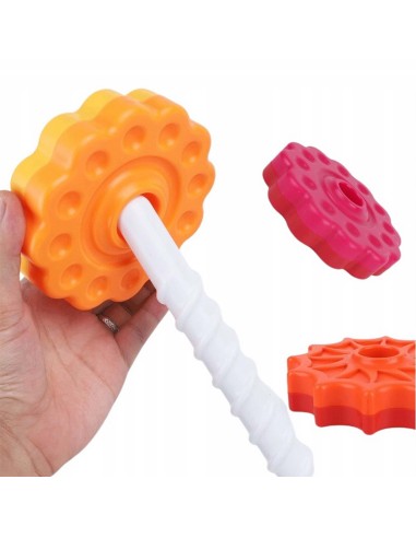 Edukacyjna Piramidka Zakręcona Wieża Zwierząt WOOPIE BABY